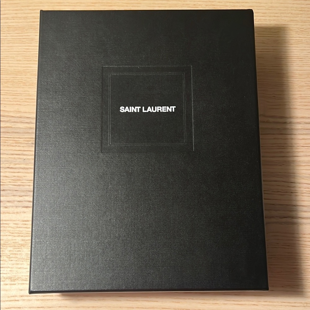 Saint Laurent Black Storage Box for Elegant Organization